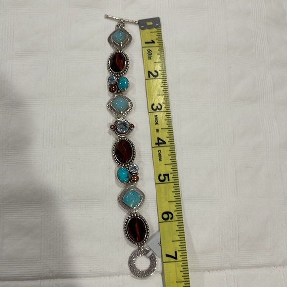 The Dreamer Sterling and Multi gemstone Bracelet - Picture 9 of 9